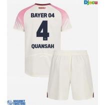 Bayer Leverkusen Jarell Quansah #4 Gostujuci Dres za djecu 2025-26 Kratak Rukav (+ Kratke hlače)